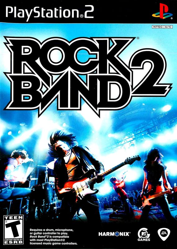 Rock Band 2 Bundle box art for Playstation 2